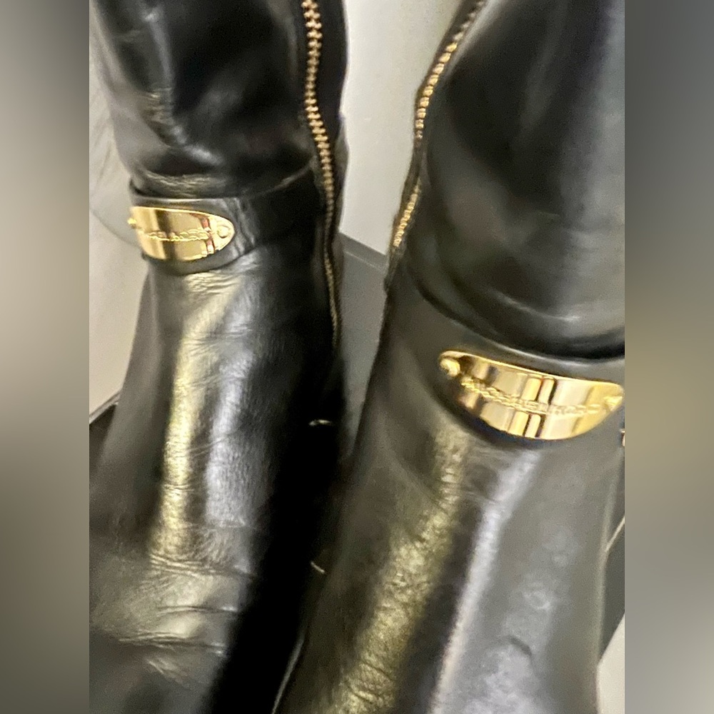 Michael Kors Arley Genuine Leather Riding Boots Sz 8 - Picture 4 of 15